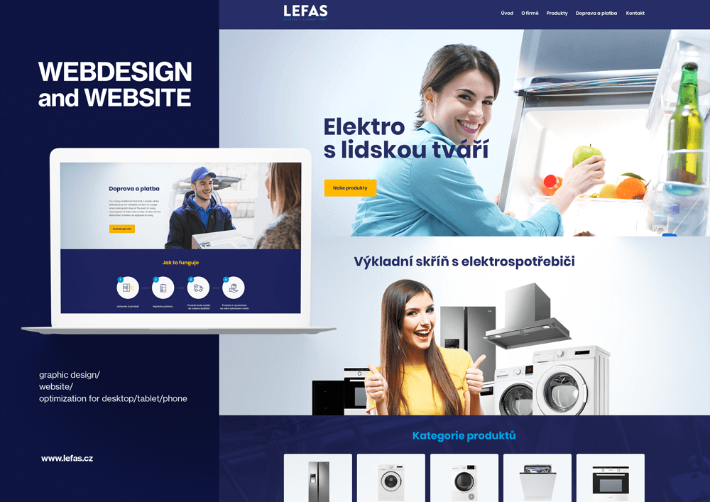 Webové stránky Tábor od Zest Brand pro Lefas