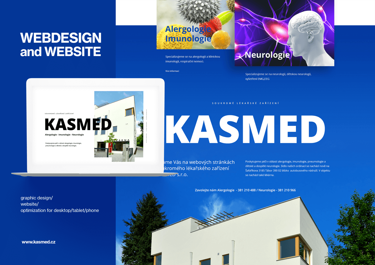 Webové stránky Tábor od Zest Brand pro Kasmed