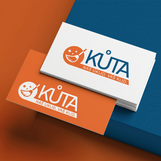 Tvorba loga pro úklidovou firmu Kůta od Zest Brand Tábor